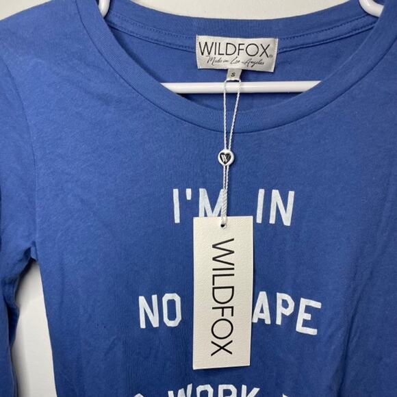 Wildfox Blue Graphic Bodysuit NWT Size S - Picture 4 of 5